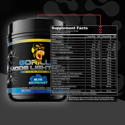 Gorilla Mind Gorilla Mode Lightning Pre-Workout