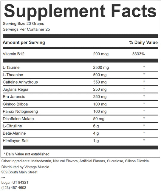 Vintage Muscle ADRENOSTIM Pre-Workout